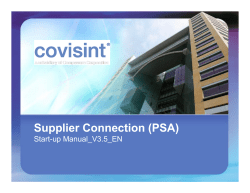 Supplier Connection