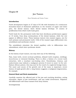 Chapter 10 Jaw Tumors