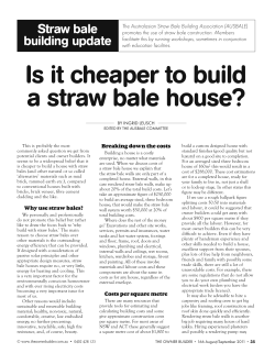 Is it cheaper to build a straw bale house?