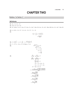 Solutions to homework problems, chapter 2