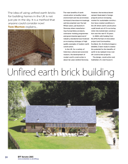 Unfired Earth Building