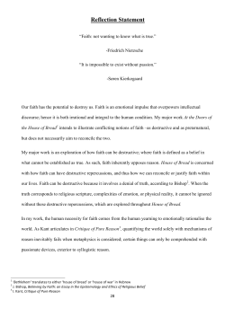 At the Doors of the House of Bread