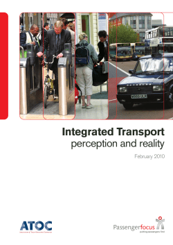 Integrated Transport perception and reality