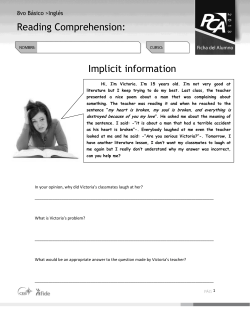 Implicit information Reading Comprehension