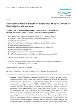 Smartphone-Based Bioelectrical Impedance Analysis Devices for