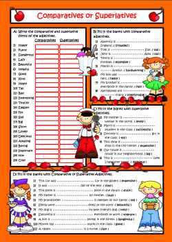 Comparatives or Superlatives