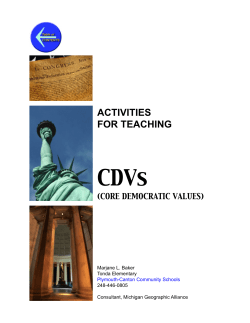 Teaching the Core Democratic Values