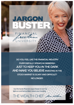 Jargon Buster - Passive Investment Management Mastery School