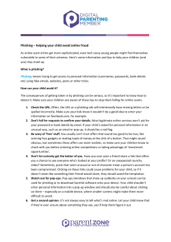 Phishing handout - Khalsa Secondary Academy