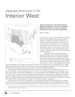 Japanese Americans in the Interior West