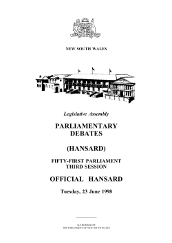 as PDF - parliament of new south wales