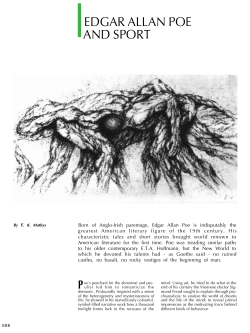 Edgar Allan Poe and sport.