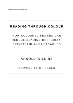 Reading through Colour