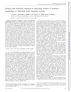 Similar acute molecular responses to equivalent volumes of