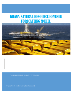 ghana natural resource REVENUE forecASTING MODEL