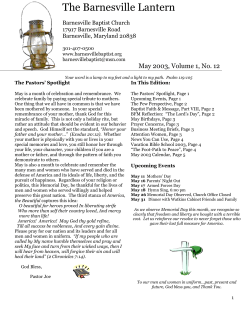 May 2003 - Barnesville Baptist Church