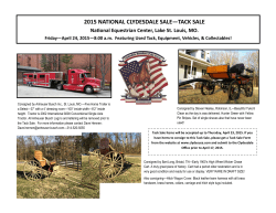 2015 national clydesdale sale&mdash;tack sale