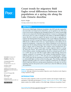 Count trends for migratory Bald Eagles reveal differences