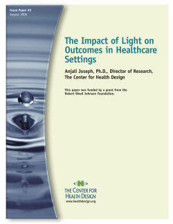The Impact of Light on Outcomes in Healthcare Settings &ndash; Anjali