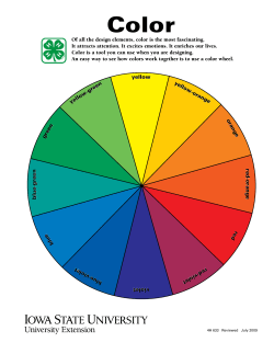 Color - Iowa State University Extension and Outreach