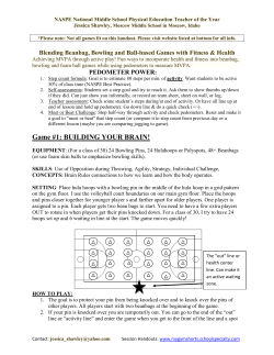 Game #1: BUILDING YOUR BRAIN!