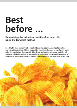 Determining the oxidation stability of fats and oils using the