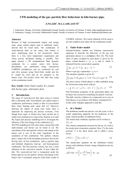 CFD modeling of the gas&ndash;particle flow behaviour in kiln burner pipe. ( )