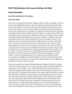 PSYC*1010-01 - University of Guelph