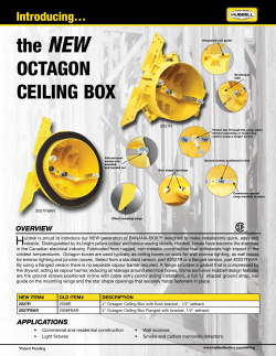 the NEW OctagOn ceIlIng BOx