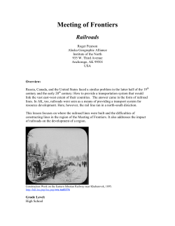 Railroads - Institute of the North