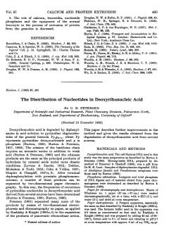 The Distribution of Nucleotides in Deoxyribonucleic Acid
