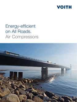 Energy-efficient on All Roads. Air Compressors