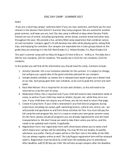 the 2017 Day Camp Packet.