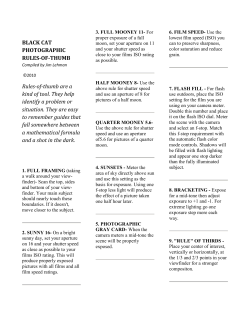 Photo Rules-of-Thumb - Black Cat Photo Products