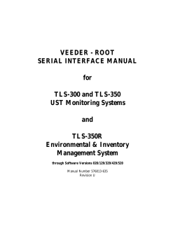 VEEDER - ROOT SERIAL INTERFACE MANUAL for