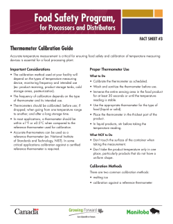 Thermometer Calibration Guide