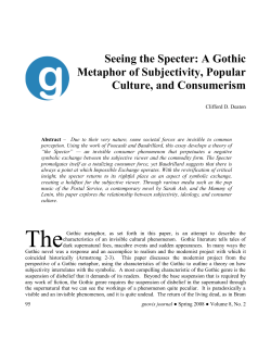 Seeing the Specter: A Gothic Metaphor of