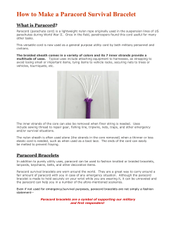 How to Make a Paracord Survival Bracelet