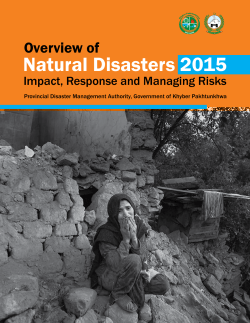 Overview of Natural Disasters 2015