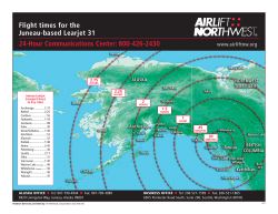 Flight times for the Juneau-based Learjet 31 24-Hour