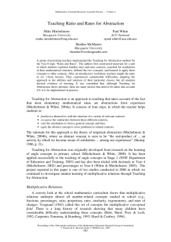 Teaching Ratio and Rates for Abstraction