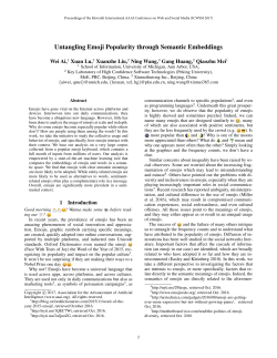 Untangling Emoji Popularity through Semantic Embeddings