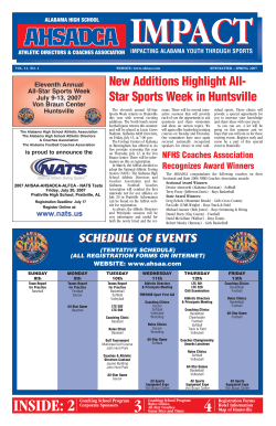 Thursday July 12 - AHSAA | Alabama High School Athletic Association