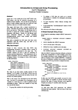 Introduction to Arrays and Array Processing