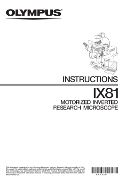 Olympus ix81 Manual