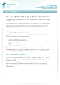 Fact Sheet - Birmingham Bowel Clinic