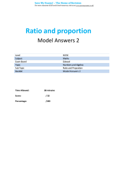 Ratio and proportion 2