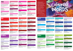 PINK RED PURPLE BLUE GREEN by Anne Jones