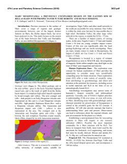 MARS` MESOPOTAMIA: A PREVIOUSLY UNEXPLORED REGION