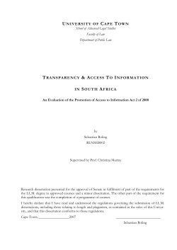 thesis. - Department of Public Law